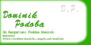 dominik podoba business card